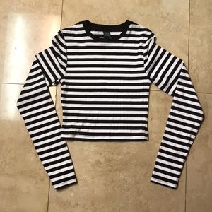 Target Wild fable cropped striped top